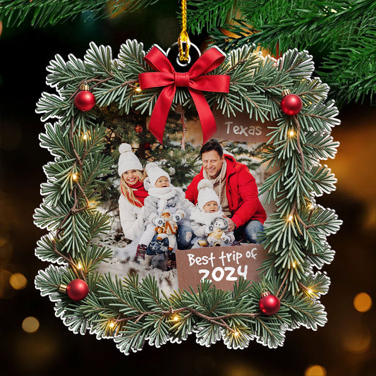 Best Trip Ever - Personalized Custom Acrylic Ornament