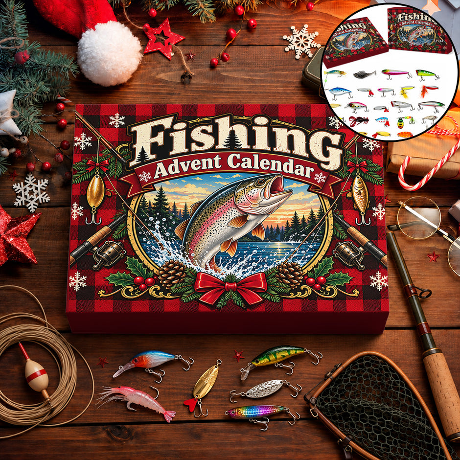 Custom Christmas Advent Calendar 2026 Fishing Lure Set, 24-Day Countdo ...