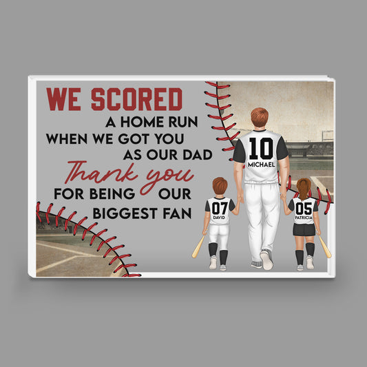 I Scored A Home Run - Personalized Custom Acrylic Plaque