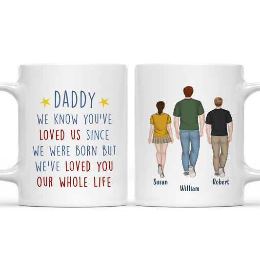 Love Between Dad And Kids - Personalized Custom Coffee Mug