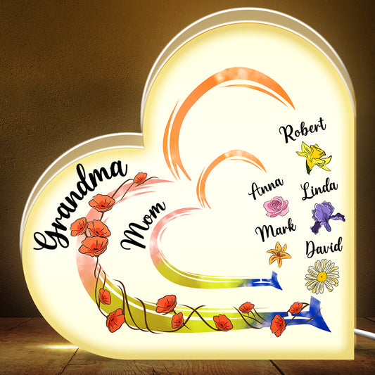 Mother Is The Heartbeat In The Home - Personalized Custom Light Box