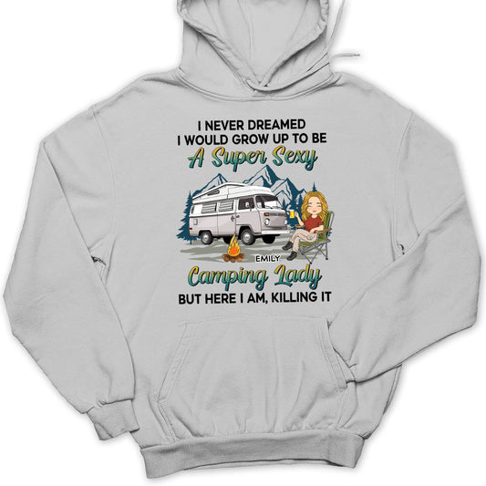 Camping Lady 2 - Personalized Custom Hoodie