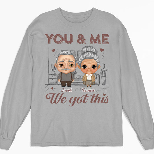 You And Me - Personalized Custom Long Sleeve T-shirt