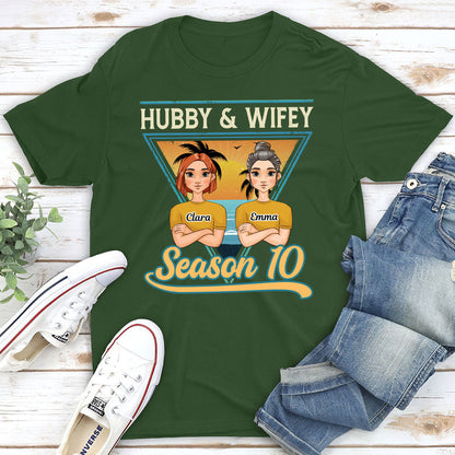 Hubby And Wifey Season - Personalized Custom Classic T-shirt