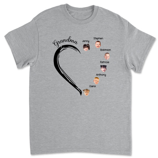 Sweetheart Of Grandma - Personalized Custom Unisex T-shirt