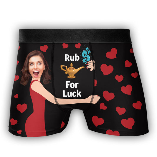 Rub For Luck - Personalized Photo Men's Boxer Briefs