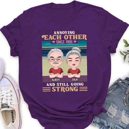 Annoying Since - Personalized Custom Women's T-shirt