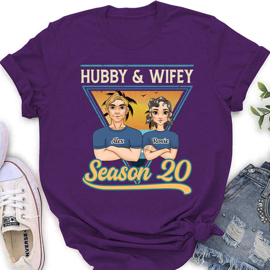 Hubby And Wifey Season - Personalized Custom Women's T-shirt