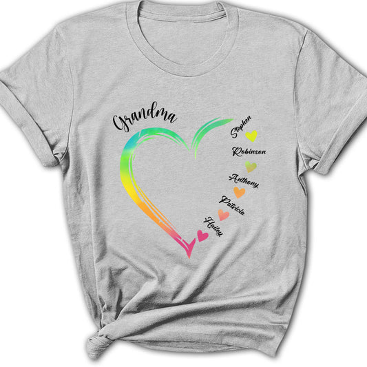 Becoming A Grandmother - Personalized Custom Women's T-shirt