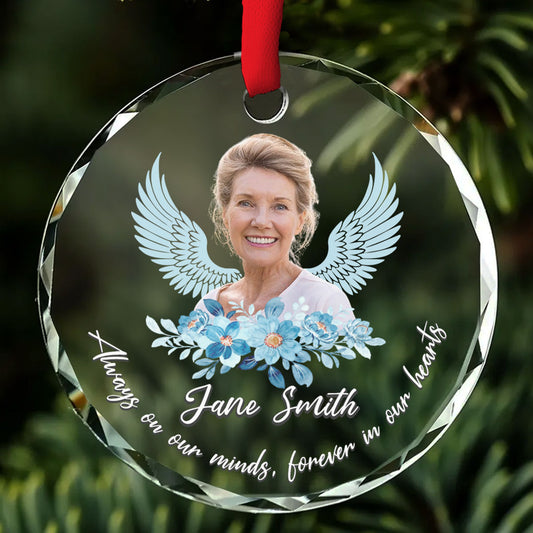 Not A Day Goes By - Personalized Custom Glass Ornament