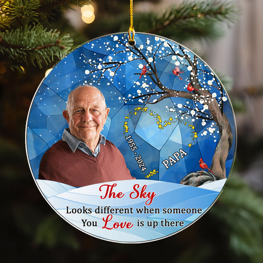 Someone I Love Is Up There - Personalized Custom Acrylic Ornament