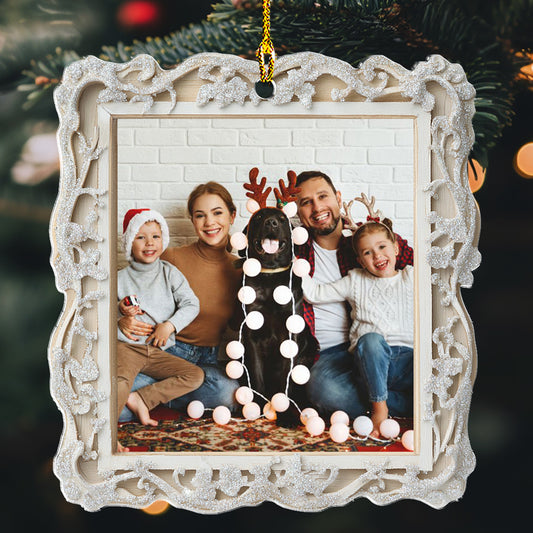 Snowflake Family Frame - Personalized Custom Acrylic Ornament