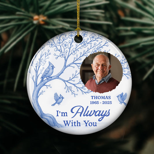 Promise You Will Always With Me - Personalized Custom Ceramic Ornament