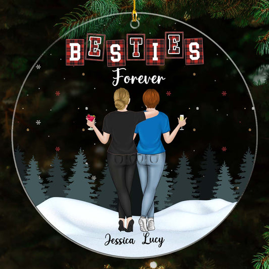 Forever Besties - Personalized Custom Acrylic Ornament