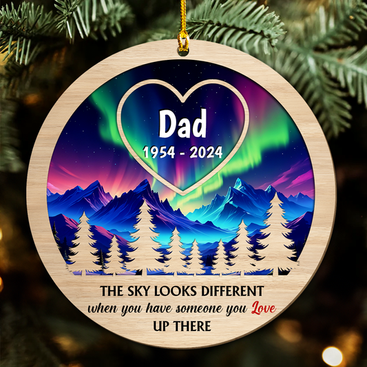 Christmas In Heaven - Personalized Custom Wood Ornament