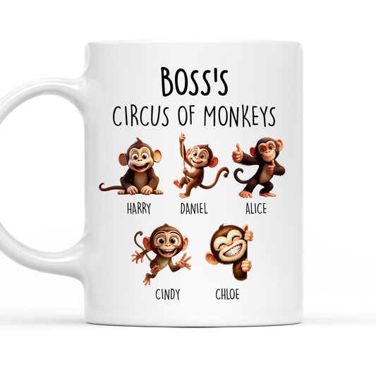 Circus of Monkeys - Personalized Custom Coffee Mug