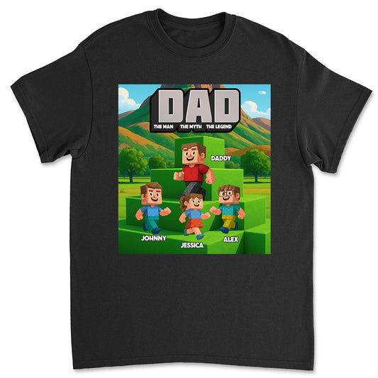 Blocky Dad - Personalized Shirt