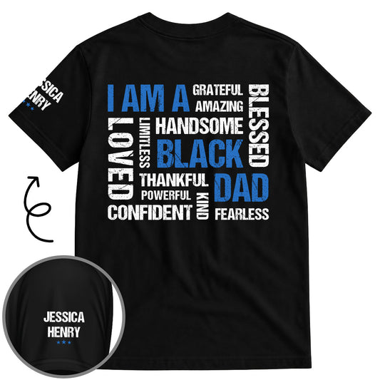 The Perfect Dad - Personalized Custom Shirt With Design On Sleeve