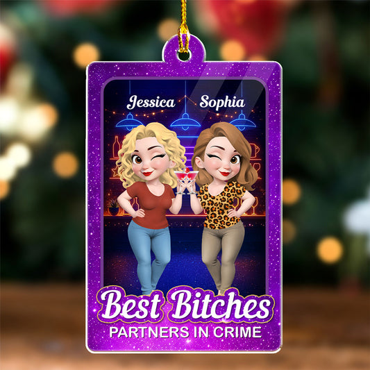 Commit With Each Other - Personalized Custom Acrylic Ornament 