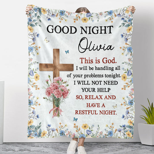 Good Morning And Good Night This Is God - Personalized Custom Fleece Blanket