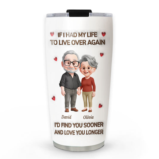 Love You For Life - Personalized Custom 3D Inflated Effect Tumbler
