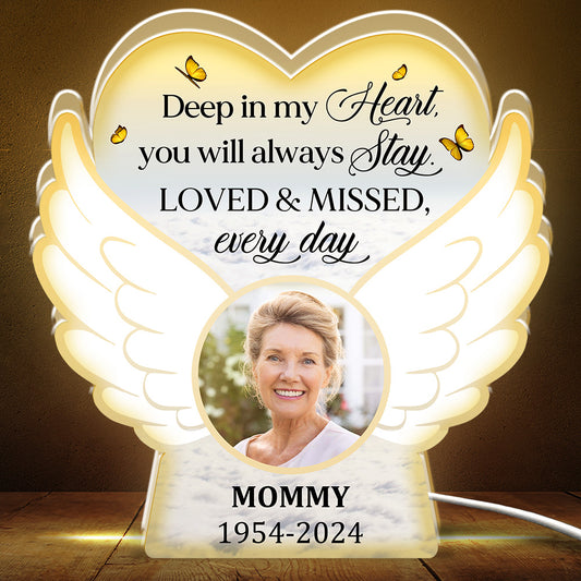 Loved And Missed Every Day  - Personalized Custom Light Box