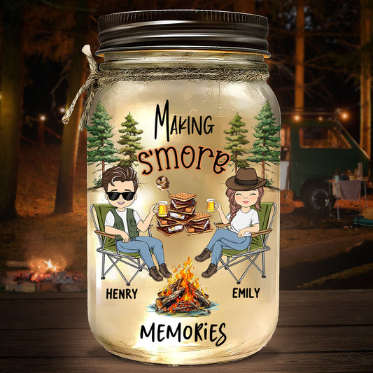 Making Smore Memories - Personalized Custom Mason Jar Light