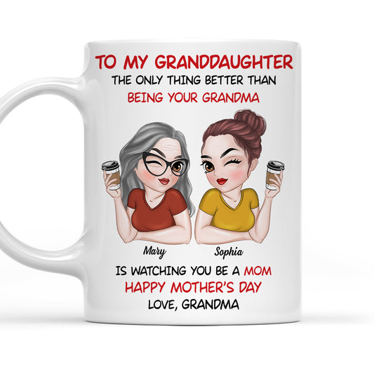 To My Granddaughter - Personalized Custom Coffee Mug