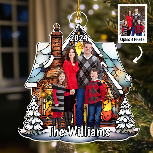 Funny Family Christmas - Personalized Custom Acrylic Ornament