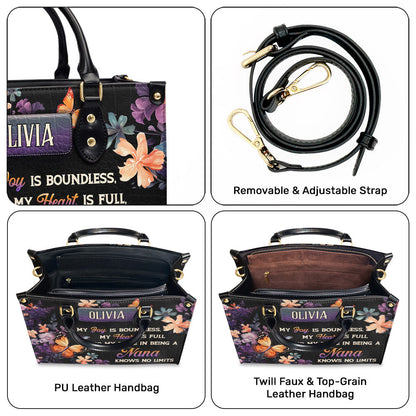 Being A Grandma - Personalized Custom Leather Bag