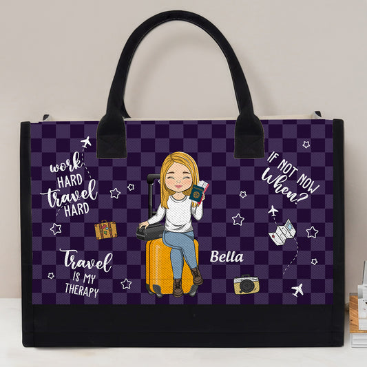 Bags Are Packed - Personalized Custom Canvas Tote Bag