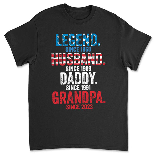 Daddy Is A Legend Version 3  - Personalized Custom Shirt