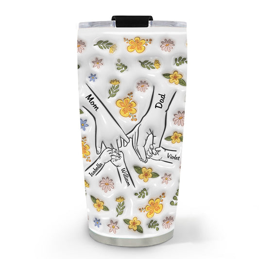 A Family Is A Round Of Love - Personalized Custom Tumbler