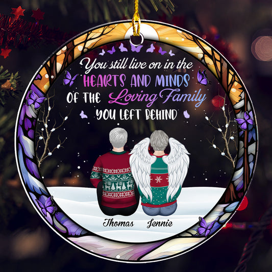 You Still Live In My Hearts - Personalized Custom Acrylic Ornament