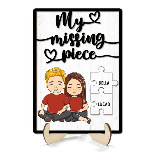 My Missing Piece - Personalized Custom Wooden Plaque