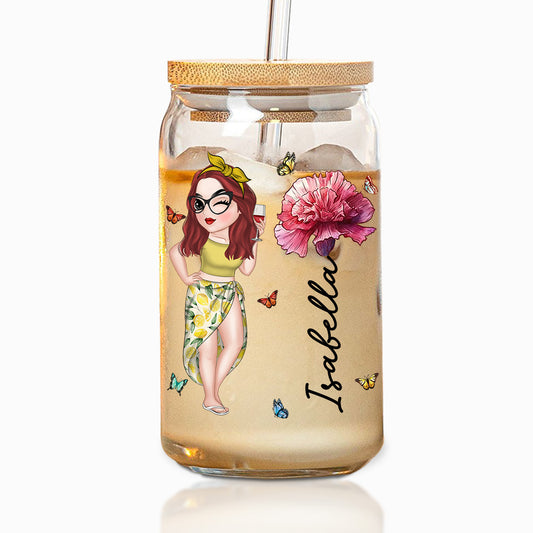 Hola Beaches - Personalized Custom Glass Can