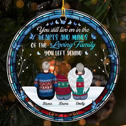 You Still Live In My Hearts - Personalized Custom Acrylic Ornament