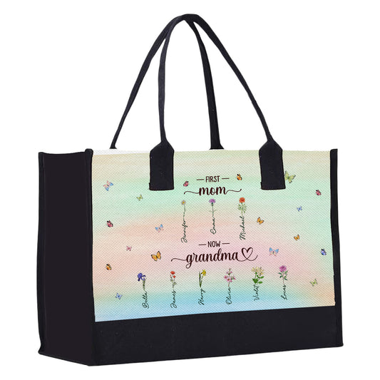 Holding Your Hand - Personalized Custom Canvas Tote Bag