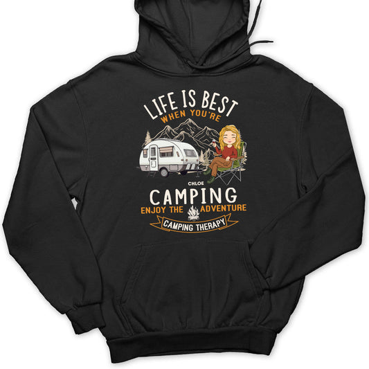 Camping Is Best - Personalized Custom Hoodie