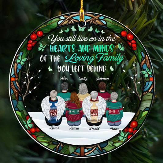 You Still Live In My Hearts - Personalized Custom Acrylic Ornament