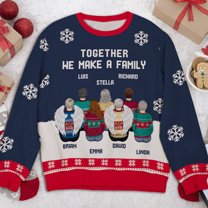 A Family Together - Personalized Custom All-Over-Print Sweatshirt
