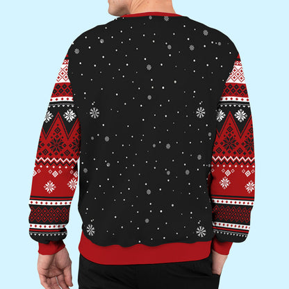 Christmas Sweatshirt Pattern - Personalized Custom All-Over-Print Sweatshirt