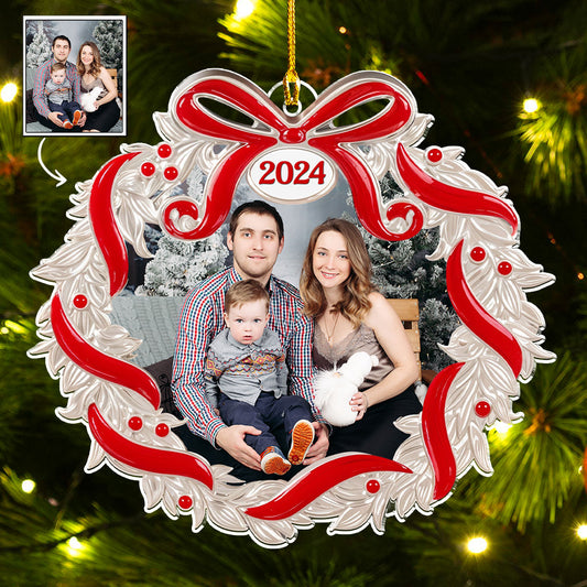 Our Family Christmas 2024 - Personalized Custom Acrylic Ornament