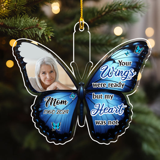 Butterflies Appear When Angels Are Near - Personalized Custom Acrylic Ornament