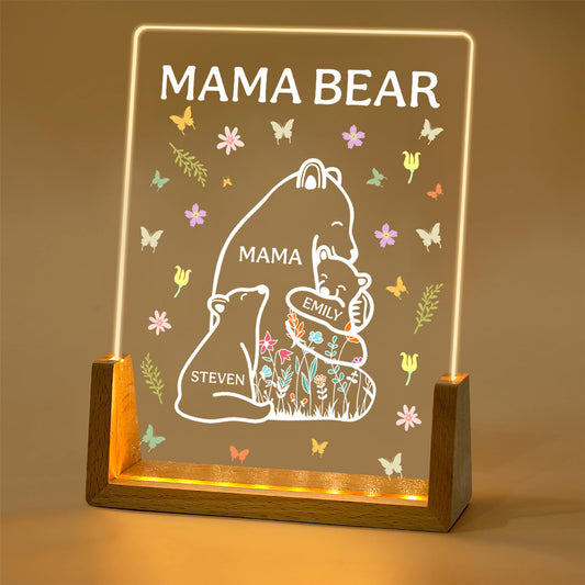 Mama Bear - Personalized Custom Night Light