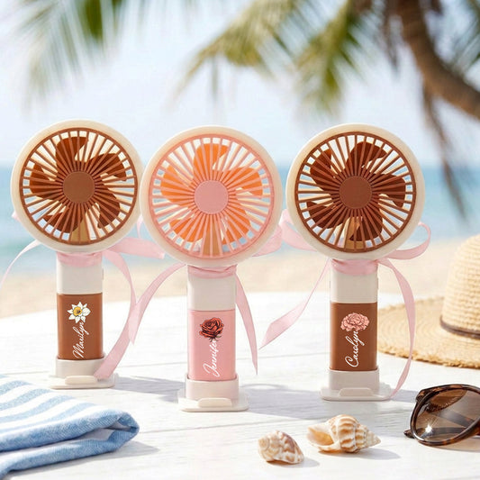 Forever in Bloom - Personalized Custom Handheld Fan
