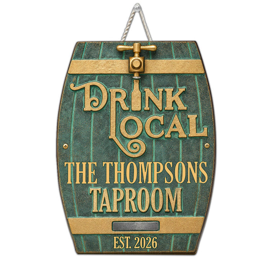 Brewed With Love - Personalized Custom Wood Sign