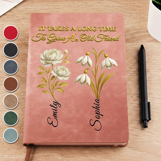 My Vintage Friend - Personalized Custom Leather Journal