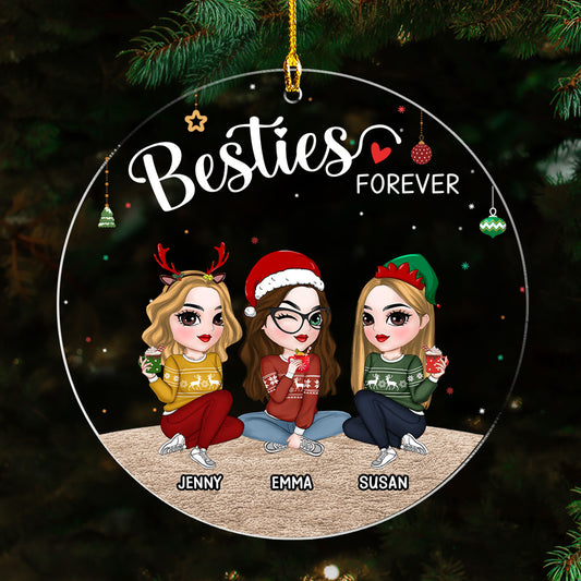 Sisters Forever - Personalized Custom Acrylic Ornament