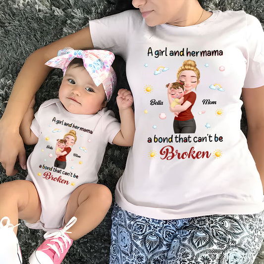 A Baby And Mama - Personalized Custom Onesie
